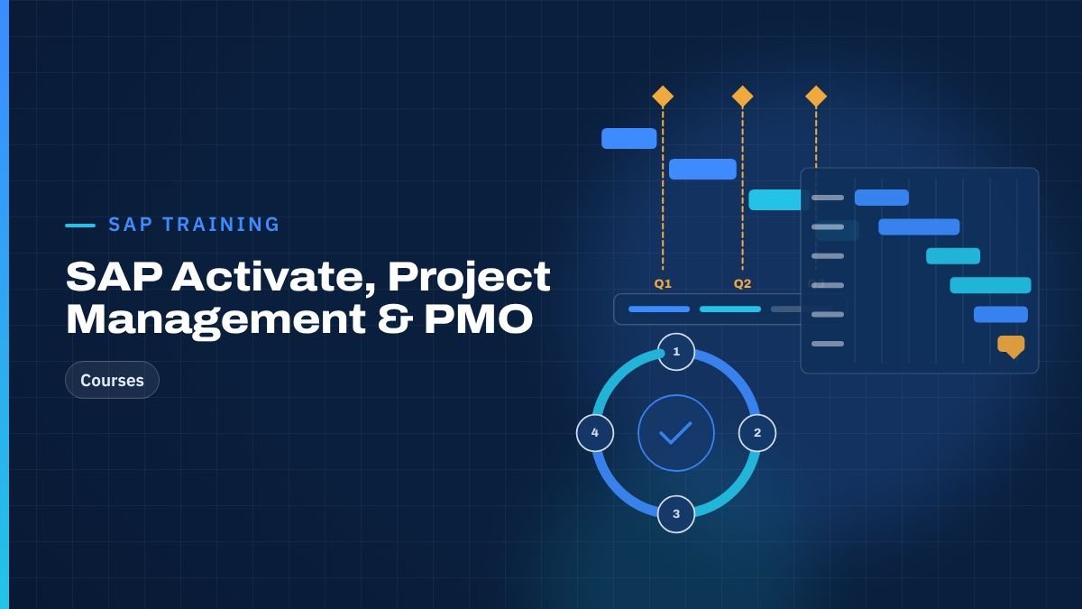 SAP Activate, Project Management & PMO courses