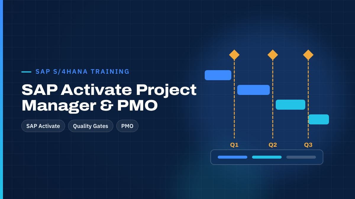 SAP Activate Project Manager & PMO training course