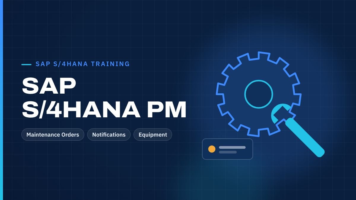 SAP PM plant maintenance real-time project training