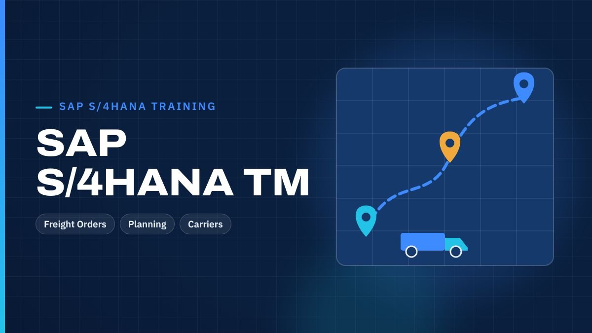 SAP TM transportation management training